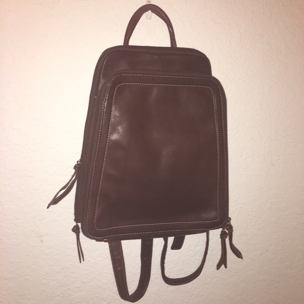 Vintage Tignanello Chocolate Brown Backpack